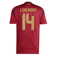 Camisa de time de futebol Bélgica Dodi Lukebakio #14 Replicas 1º Equipamento Europeu 2024 Manga Curta